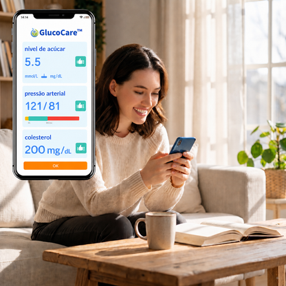 GlucoCare™ 3 en 1 - Medidor de Glucosa Sin Dolor + Colesterol + Presión Arterial + Oxígeno + ENVÍO GRATIS